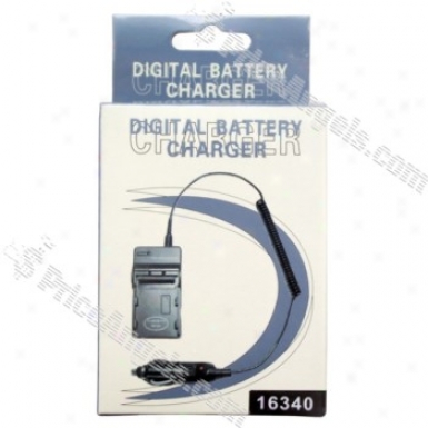 Ac/car Poweree Battery Charger For 2*16340(100-240v/12-24v)
