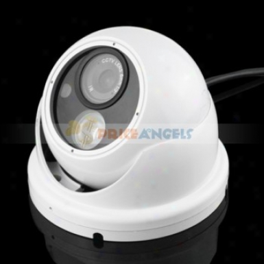 Ad-360 Hemusphere Type 420 Tv Lines Cctv Monitor Sharp Ccd Security Camera(white)