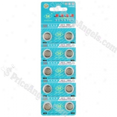 Ag12 Lr43 386 Sr43 186 1.55v Solitary abode; squalid Button Batteries(10-pack)