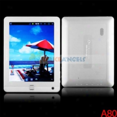 Ampe A80 8-onch Rebuff Touch Screen 8g Android 2.3.4 A10 1.5ghz Cpu Tablet Pc Laptop With Camera/wifi(whit)e