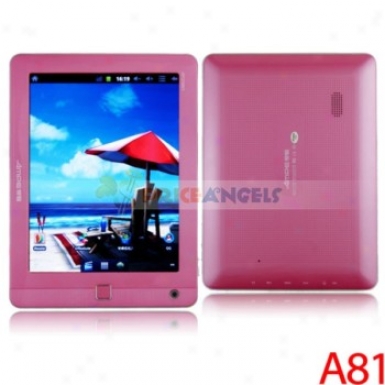 Ampe A81 8-inch Capacitive Touch Screen 8g Android 2.3.4 A10 1.5ghz Cpu Tablet Pc Laptop With Camera/wifi(pink)