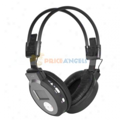 At-sd88 On-ear Headset Earpieces Mp3 With Sd Card Slot/lcd Screen/fm