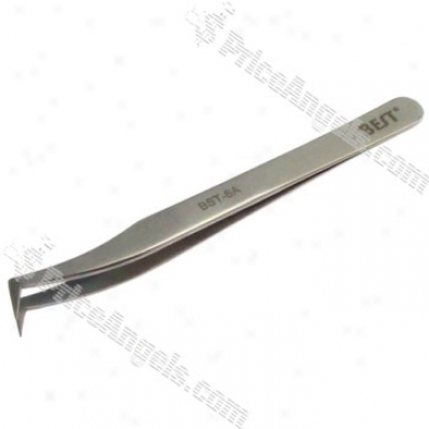 Best-6a Unsullied Steel Precision Angled Tweezers