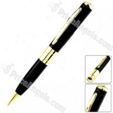 Bpr-6 Rechargeable Working Pen Pin-hole Spy Camera(black)