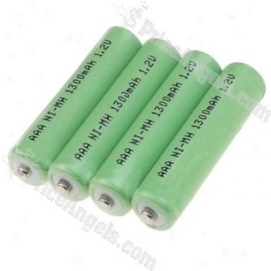Bty Aqa 1300mah 1.2v Ni-mh Rechargeable Battery(4-pack)
