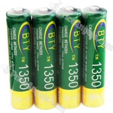 Bty Aaa 1350mah 1.2v Ni-mh Rechargeable Battery(4-pack)