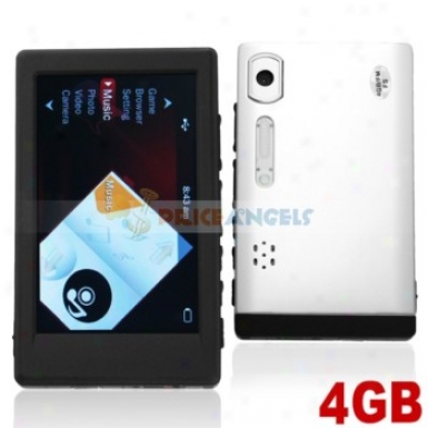 Classic 3.0-inch Screen 4gb Mp4 Mp5 Media Player With Tf Slot Fm Camera(ssilver)