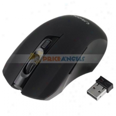 Comfortable 10m 2.4g 1600dpu Usb2.0 Gaming Wireless Optical Mouse For Pc Laptop(black)