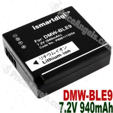 Compatible Li-ion Battery Dmw-ble9 For Panasonic Dmc-gf3/dmc-gf3c-k-black