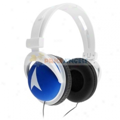 Cool Adjustable 3.5mm Stereo Headset Headphone Earphone For Mp3 Mp4 Cell Phone(blue)