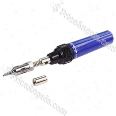 Cordless Butane Gas Soldering Iron Pen Shape Instrument - Blue+black(mt-100)