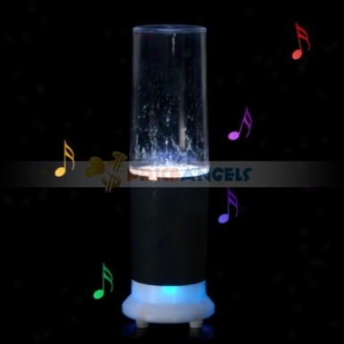 Creative Design Irrigate Dancing Touch Sensor Led Table Lam Wpith Mini Speaker(black)