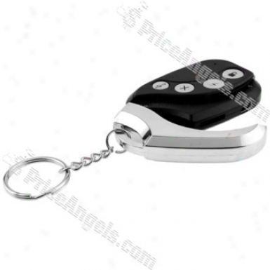 Creative Pin-hole Rechargeable Car Key Spy Camera-tf Card Slot(black And Silver)