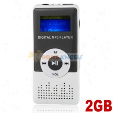 Cute 2gb Mp3 Media Player With Louder Speaker(blac)k