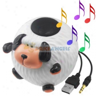 Cute Dog Shaped Multimedia Stereo Desktop Speaker For 3.5mm Jack Mp3 Cd Pc Notebook Computer Cell Phone