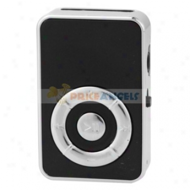 Cute Screen-free Clip Style Mp3 Media Player With Tf Card Slot(black)