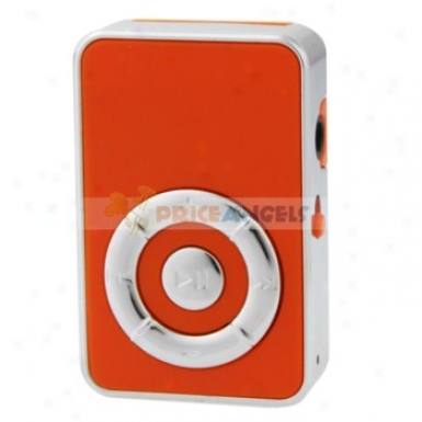 Cute Sc5een-free Clip Style Mp3 Media Player With Tf Card Slot(orange)