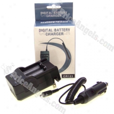 Dc Car Charger For Cr123a Batteries 600ma