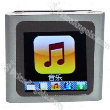 Designer's 1.5-inch Lcd Mp3/mp4 Portable Media Player With Fm Radio/g-sensor-grey(2gb)