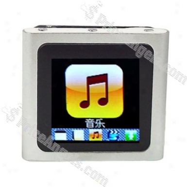 Designer's 1.5-inch Lcd Mp3/mp4 Portable Media Player With Fm Radio/g-sensor-silver(2gb)