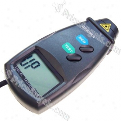 Digital Laser Tachometer With Pouch (2.5~9999.9rpm Range / 0.1rpm Dissolution)