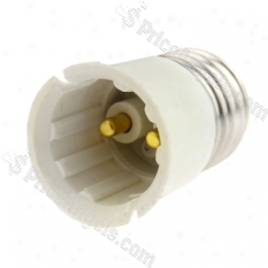 E27 To B22 Light Lamp Bulb Adapter Converter(white)