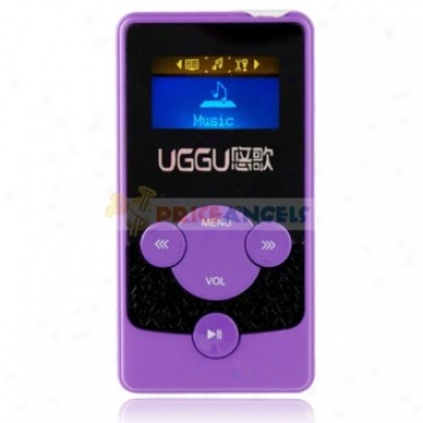 Esjing G38 2gb 1.1-inch Screen Stereo Mp3 Player With Speaker(purple)