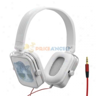 Fashionable Cat Folded 3.5mm Stereo Headset Headphone Earphone