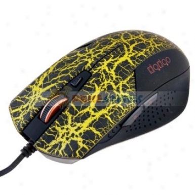Fc-1450 3200dpi Usb 2.0 Optical Scroll Wheel Gaming Mouse/mice For Laptop/pc(yellow Pattern)