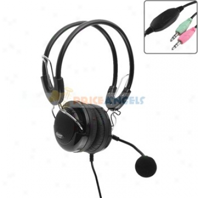 Feinier Fe-909 Professional Stereo Headphone Headset Earpiece Earphone With Microphone For Pc Computer Laptop