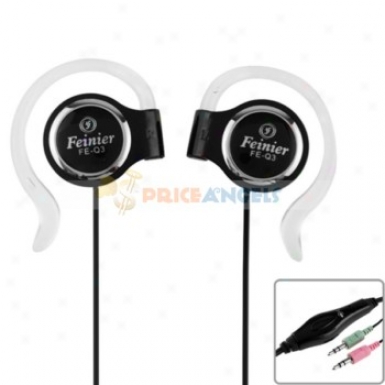 Feinier Mini Stereo Multimedia Earphone Headset Headphone In the opinion of Microphone For Pc Computer Laptop (black)