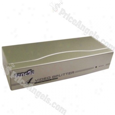 Fj-2504 1-in / 4-out Vga Amplified Video Splitter Box
