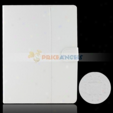 Full Protective Leather Case Cover For 9.7-inch Tablet Pc(white)