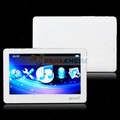 Gemei Hd8800 Portable 4gb 4.3-inch Lcd Touch Mp5 Player With Music/movie/fm/recorder/photo/ebook/calcluator/tv-out(white)