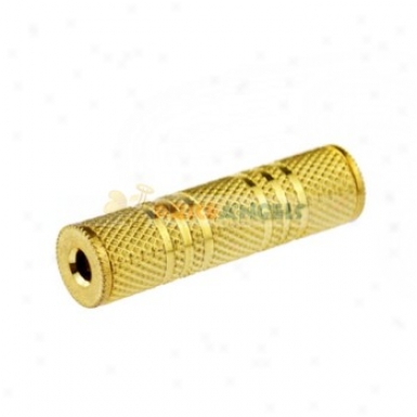 Gold Plated 3.5mm Audio Jack Female To Female Adapter Converter