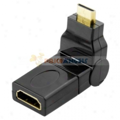 Gold Plated Retractable Mini Hdmi Male To Hxmi Female Adapter Converter