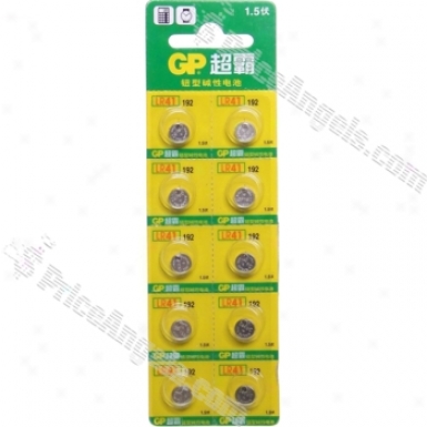 Gp Lr41 192a 1.5v Button Cell Batteries (10-pack)