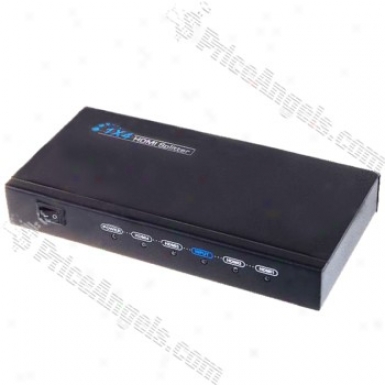 Hdmi V1.3 1x4 4-output Splitter(100~240v Ac)