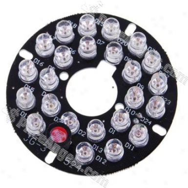 Infrared 24-led Illuminator Board Plate For 6mm Lens Cctv Security Camera