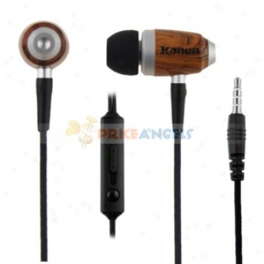 Kanen 3.5mm In-ear Headset Earphone Earpiece For Mp3 Mp4 Player(black)