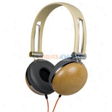 Kanen Km880 Wooden Stereo On-ear Dj Headphone Earphone