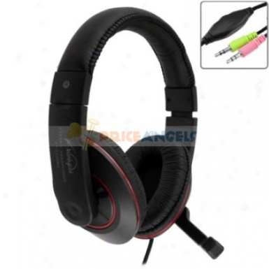Koniycoi Kt-2100mv 3.5mm Jack Stereo Headset Headphone Through  Microphone/volume Control On account of Laptop Pc(black)