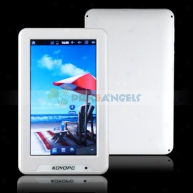 Koyopc Mr21 8gb Andeoid 4.0 Gingerbread 7-inch Capacitive Touch Screen Tablet Pc Laptop With Camera Wifi G-sensor Hdmi(white)