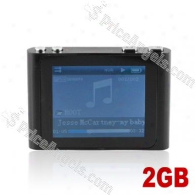 Lovley 1.8-inch Lcd Screen Multifunctional Mini Digital Mp3 Mp4 Sd Card Media Player With Clip-2gb(black)