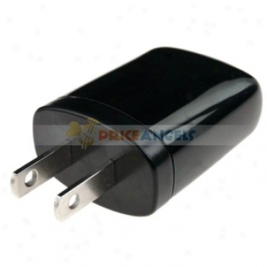 Mini Ac Powered Usb Adapter Charger(100-240v)-black