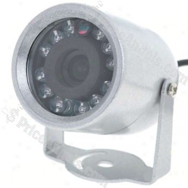 Mini Cmos Surveillance Security Camera With 12-led Darkness Vision (dc 12v)