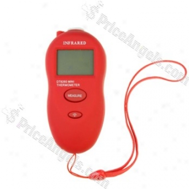 Mini Multi-purpose 1.3-in Lcd Digital Contacting Infrared Thermometet-red