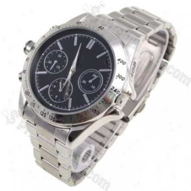 Model 71 Usb Rechargeable 0.3 Mp Pin-hole Spy Av Camera Intoxicated As Working Waterproof Wristwatch(4gb)