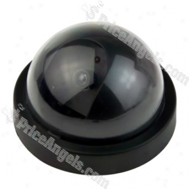 Motion Activated Realistic Dummy Decoy Security Camera With Blinking Led-4.6 Inch Dia (2*aa)