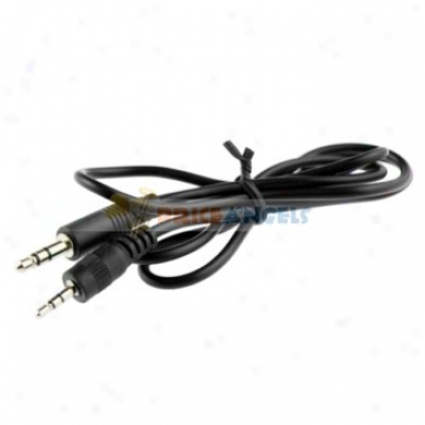 Nickel Plated 3.5mm Male To 25mm Audio Cable Adapter 80cm